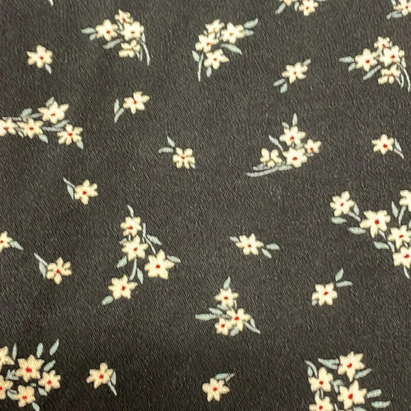 American Eagle One Shoulder Boho Black Floral Dress with Pockets L - Picture 14 of 14